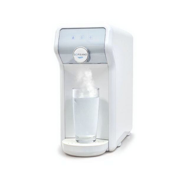 Dystrybutor wody pitnej Zdrojownia COMPACT HOT, stołowy, biały, woda gorąca, chłodzona