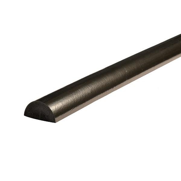 Elastyczny profil ostrzegawczo-ochronny Knuffi, typ C+, czarny, 1000 mm