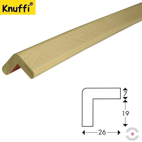 Elastyczny profil ostrzegawczo-ochronny Knuffi, typ E, beżowy, 1000 mm