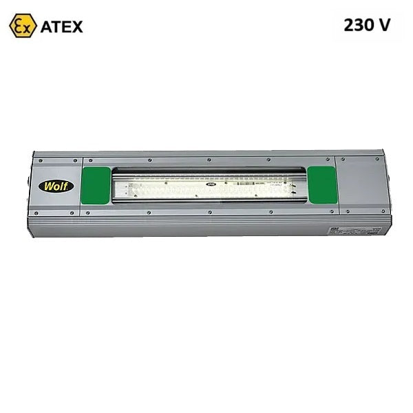 Lampa awaryjna Ex ATEX Topserw WOLF LMX2E-L-60, zasilanie 230 V, DLO, Zone 1, 21