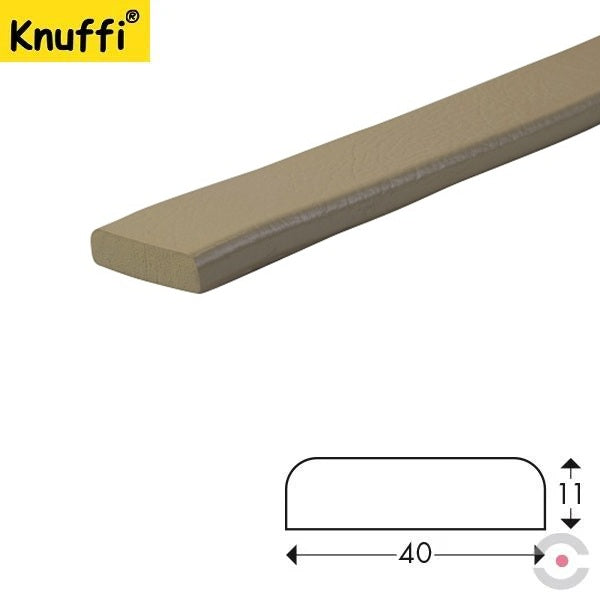 Elastyczny profil ostrzegawczo-ochronny Knuffi, typ F, beżowy, 1000 mm