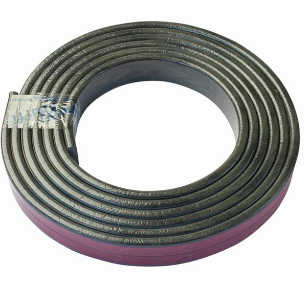 Elastyczny profil ostrzegawczo-ochronny Knuffi, typ F, drewno ciemny, 1000 mm