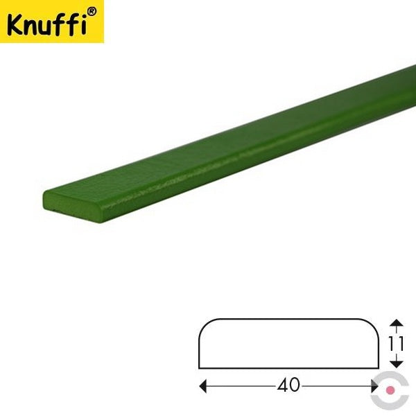Elastyczny profil ostrzegawczo-ochronny Knuffi, typ F, zielony, 1000 mm