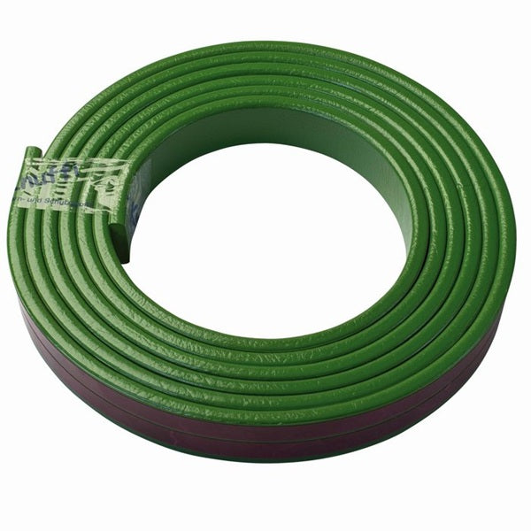 Elastyczny profil ostrzegawczo-ochronny Knuffi, typ F, zielony, 1000 mm