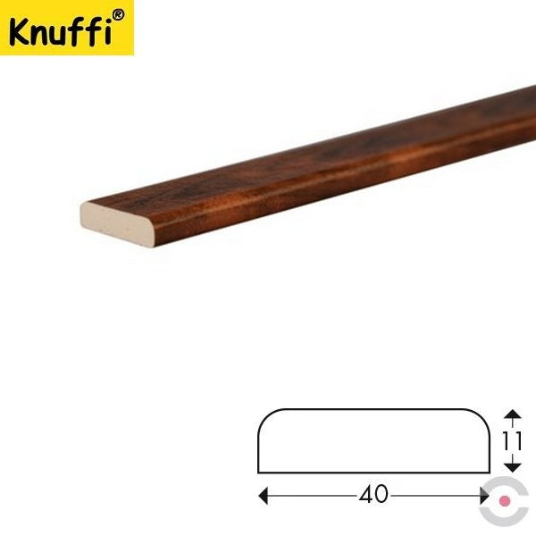 Elastyczny profil ostrzegawczo-ochronny Knuffi, typ F, drewno wiśnia, 5000 mm