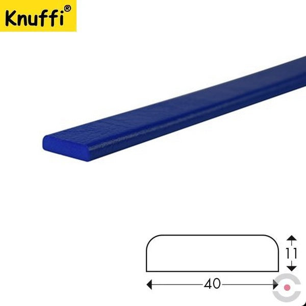 Elastyczny profil ostrzegawczo-ochronny Knuffi, typ F, niebieski, 1000 mm