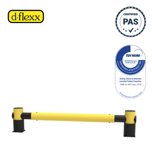 Elastyczna bariera regałowa d-flexx GOLF, 1 belka, S*2500 mm