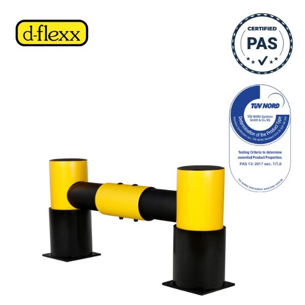 Elastyczna bariera regałowa d-flexx GOLF, 1 belka, S*1100 mm
