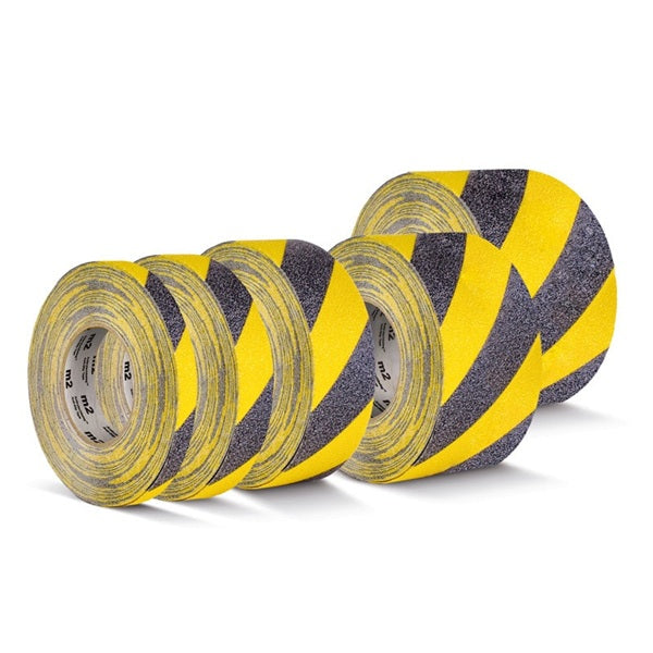 Taśma antypoślizgowa Hazard Warning, rolka, żółta/czarna, S*D 50 mm*18,3 m