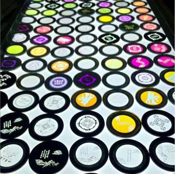 Projektor przemysłowy LED GOBO, 100W, optyka 18°, zewnętrzny, stały, 4 soczewki, IP65