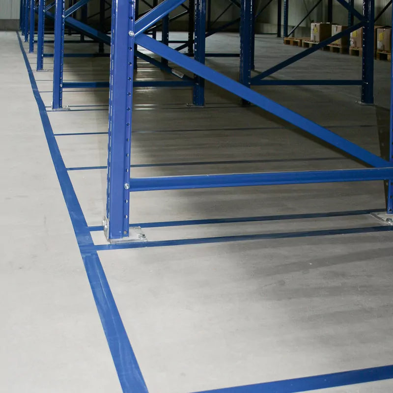 Taśma do znakowania podłóg Floor Marking, standardowa, rolka, niebieska,S*D 50 mm*33 m