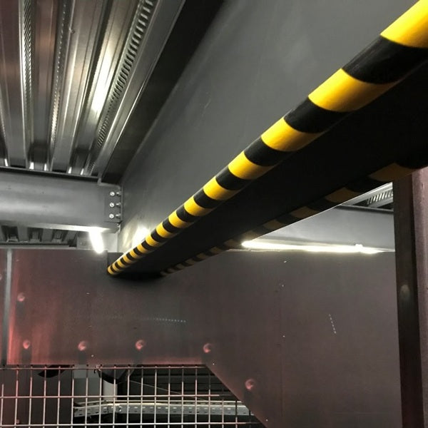 Elastyczny profil ostrzegawczo-ochronny Knuffi, typ A, żółty/czarny, 50 m