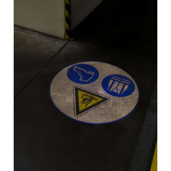 Projektor przemysłowy LED GOBO, 50W, optyka 20°, wewnętrzny, obrotowy, IP20