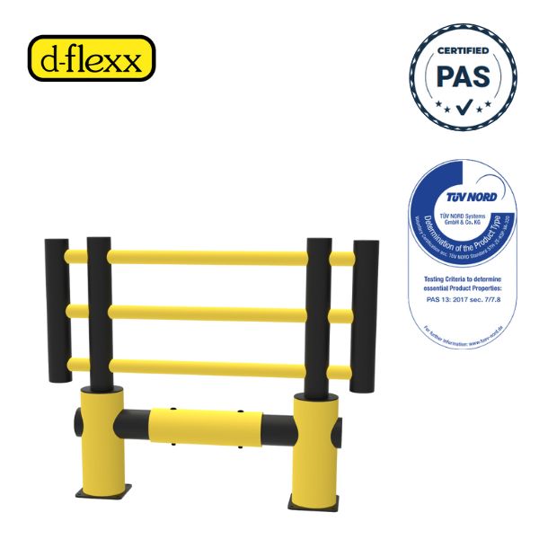 Bariera ochronna elastyczna d-flexx KILO, 1500 mm
