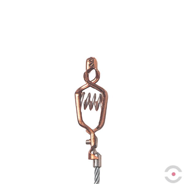 Przewód antyelektrostatyczny, nieizolowany, długość 1000 mm, zacisk C*zacisk krokodylkowy, EU