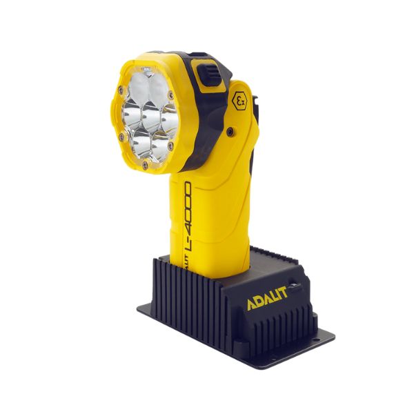 Latarka Ex ATEX Topserw ADALIT L-4000 akumulatorowa, ruchoma głowica, 7*LED, Zone ‘0’, ‘20’