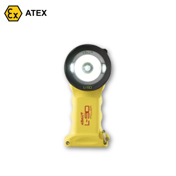 Latarka Ex ATEX Topserw ADALIT L-90PF bateryjna, kątowa, pierścień fotoluminescencyjny, 3*LED, Zone ‘0’