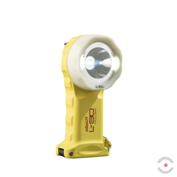 Latarka Ex ATEX Topserw ADALIT L-90PF bateryjna, kątowa, pierścień fotoluminescencyjny, 3*LED, Zone ‘0’