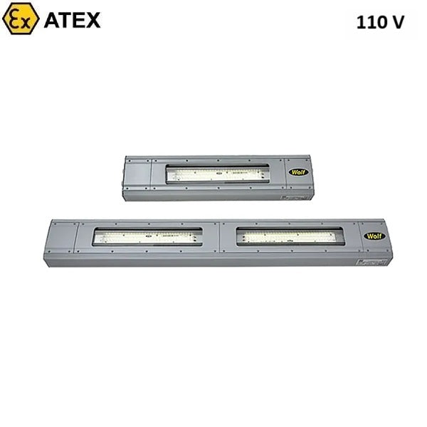 Lampa sufitowa Ex ATEX Topserw WOLF LMX4S, 60°C, zasilanie 110 V, FFA, Zone ‘1’, ‘21’