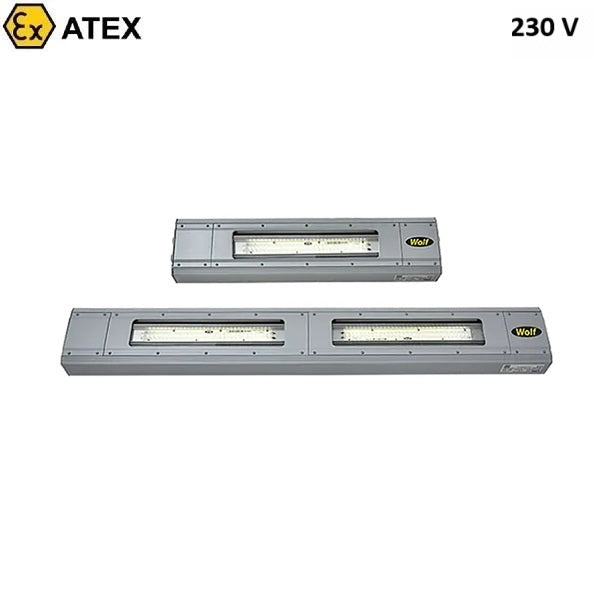 Lampa sufitowa Ex ATEX Topserw WOLF LMX4S-F-50, zasilanie 110 V, FFA, Zone 1, 21