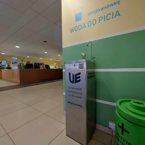 Dystrybutor wody pitnej Zdrojownia PANTAREI, z odpływem