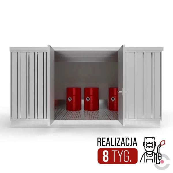 Magazyn chemiczny izolowany Topserw SLT 4*3, S*G*W 4075*2875*2400 mm