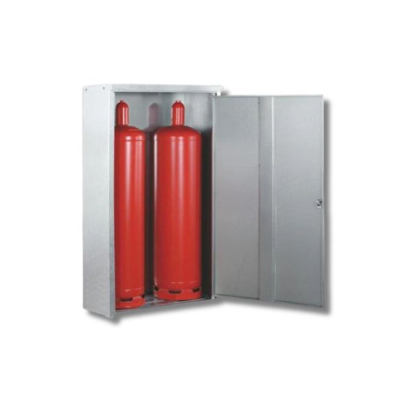 Szafka na butle gazowe K-GFS-B, 2*butla 33 kg, S*G*W 860*400*1435 mm, drzwi 1-skrzydłowe
