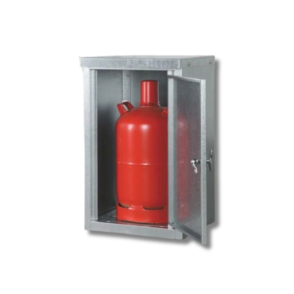 Szafa zabezpieczająca Topserw na butle gazowe S*G*W* 960*720*1435 mm, 20*11 kg (9*33 kg), 2-drzwiowa
