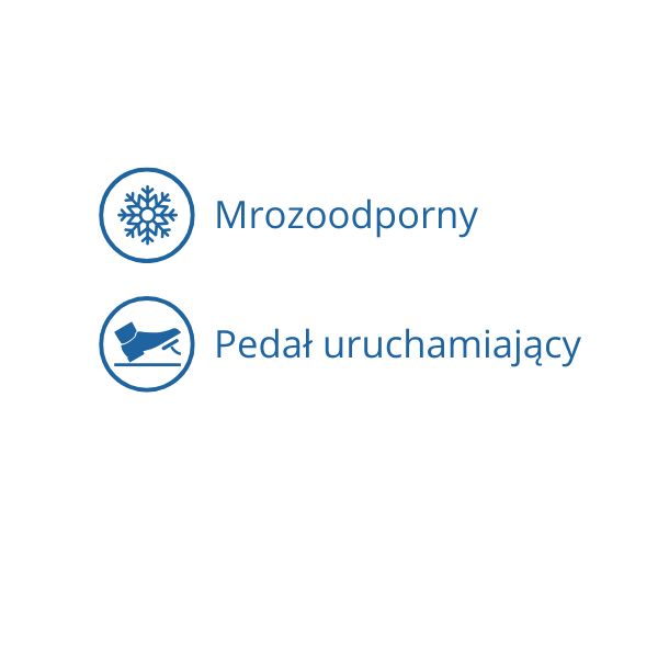 Zdrój wody pitnej Zdrojownia M-1776, 1*misa okrągła, stylizowany, pedał nożny