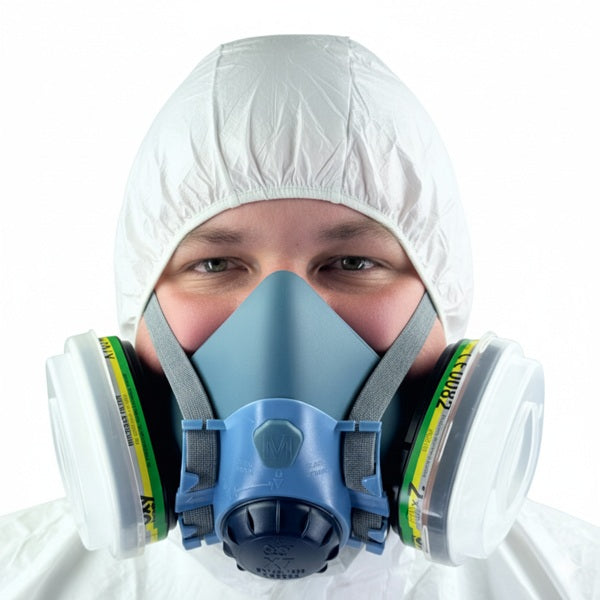 Zestaw ochronny OxyPro Painter Basic+ (półmaska S+pochłaniacz+prefiltry+pokrywy), wiaderko