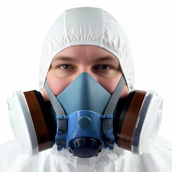 Zestaw ochronny OxyPro Painter Standard+ (półmaska S+pochłaniacz+prefiltry+pokrywy), wiaderko