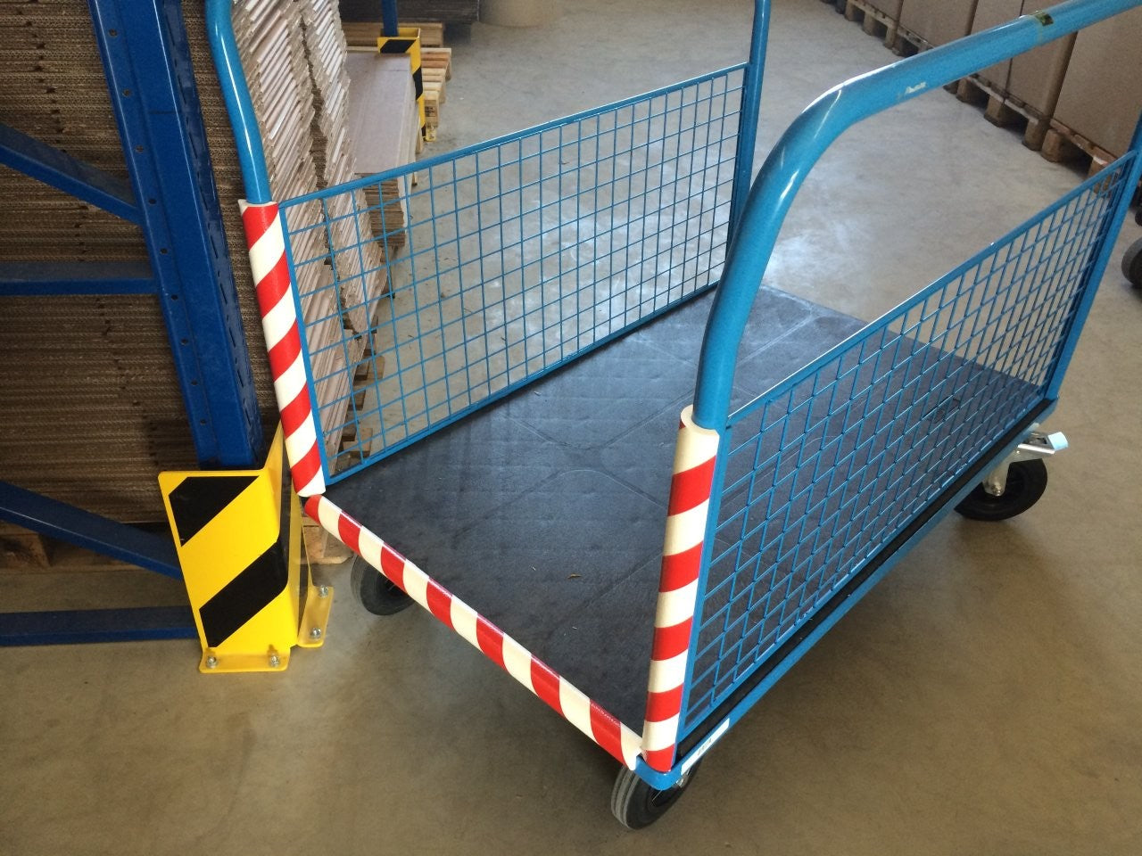 Elastyczny profil ostrzegawczo-ochronny Knuffi, typ A+, biały/czerwony, 1000 mm