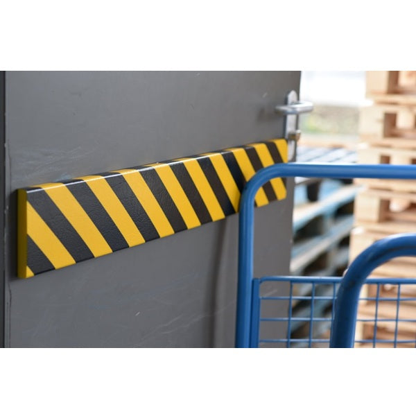 Elastyczny profil ostrzegawczo-ochronny Knuffi, typ D, żółty/czarny, 5000 mm