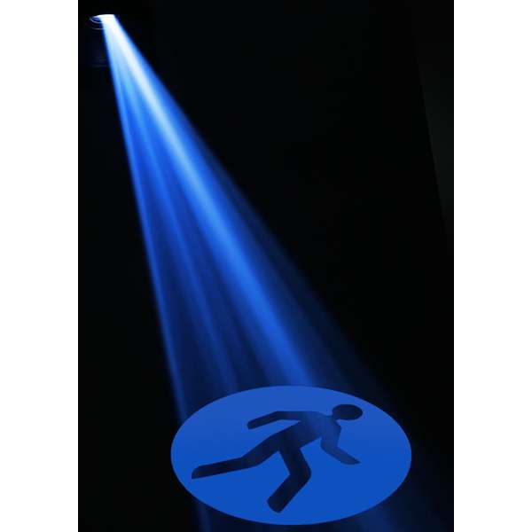 Projektor przemysłowy LED GOBO, 50W, optyka 20°, wewnętrzny, stały, IP20