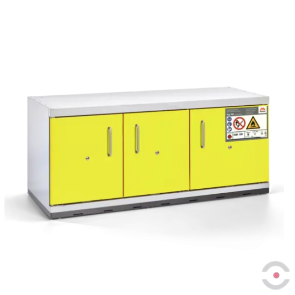 Szafa ognioodporna Topserw UNDER-90 XL, 2 tace, drzwi CLA żółte, UTS, 90 min