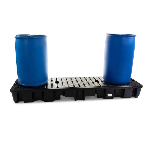 Wanna wychwytowa polietylenowa Topserw 235 l, beczka 4*200 l w linii, kratownica, czarny, MEDIUM
