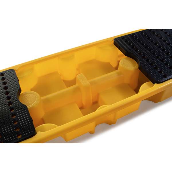 Wanna wychwytowa polietylenowa Topserw 235 l, beczka 4*200 l w linii, kratownica, żółty, MEDIUM