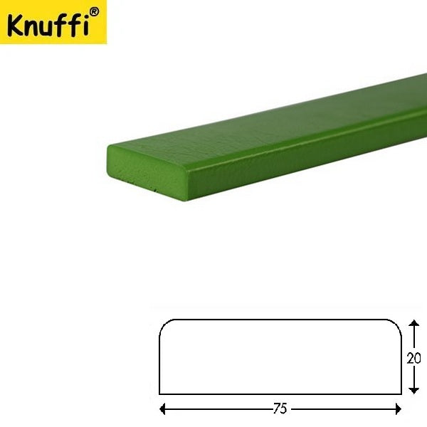 Elastyczny profil ostrzegawczo-ochronny Knuffi, typ S, zielony, 1000 mm