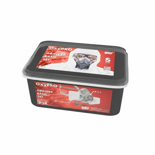 Zestaw ochronny OxyPro Szlif Grinder Basic (półmaska S+filtry ), wiaderko