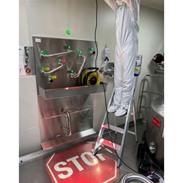 Projektor przemysłowy LED GOBO, 100W, optyka 45°, zewnętrzny, obrotowy, IP65