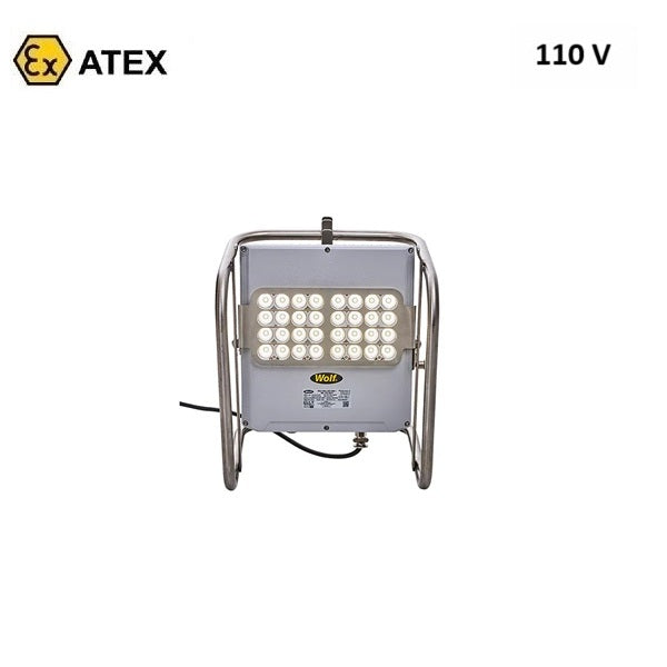 Oprawa oświetleniowa Ex ATEX Topserw WOLF WAL-725, zasilanie 110 V, przenośna, 32*LED, Zone ‘1’, ‘21’