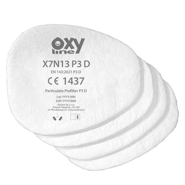 Zestaw OxyPro Painter Premium ( półmaska L+pochłaniacz+prefiltry+pokrywy), wiaderko