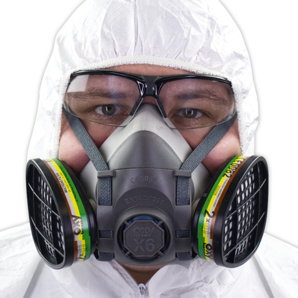 Zestaw OxyPro Chemic Basic (półmaska L + pochłaniacz) wiaderko