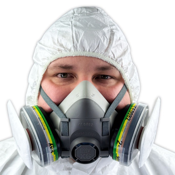 Zestaw ochronny OxyPro Agro Standard (półmaska S+pochłaniacz+filtry+nakładki), wiaderko