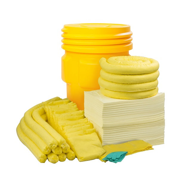 Zestaw stanowiskowy Topserw, OverPack, sorbenty chemiczne, 185 l