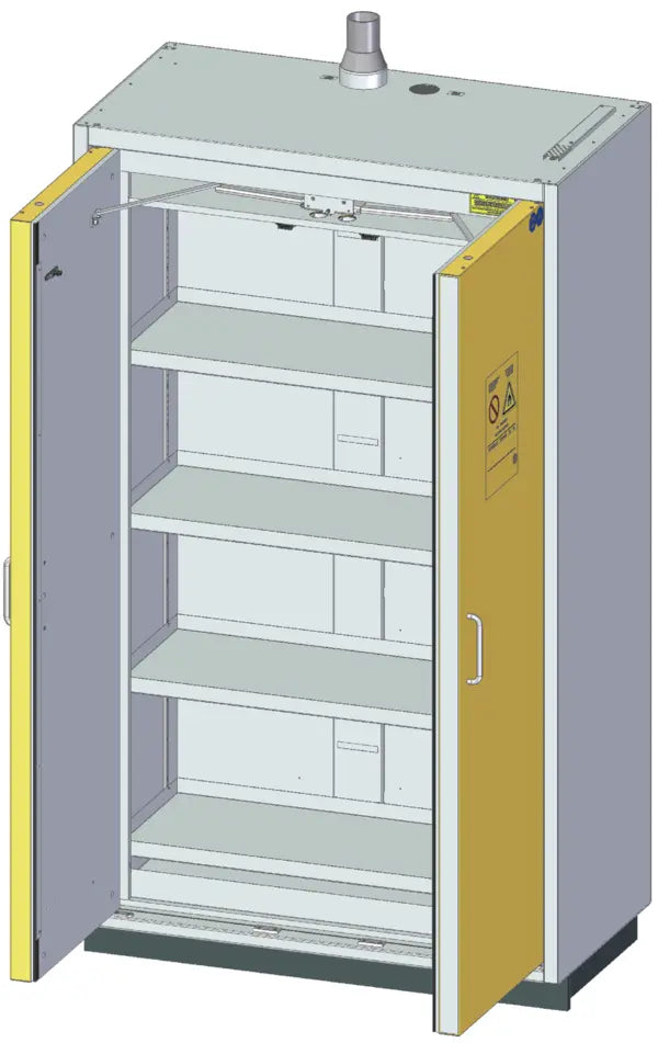 Szafa ognioodporna Topserw SAFE-90 XL, 4 półki, drzwi CLA żółte, CLASSIC, 90 min