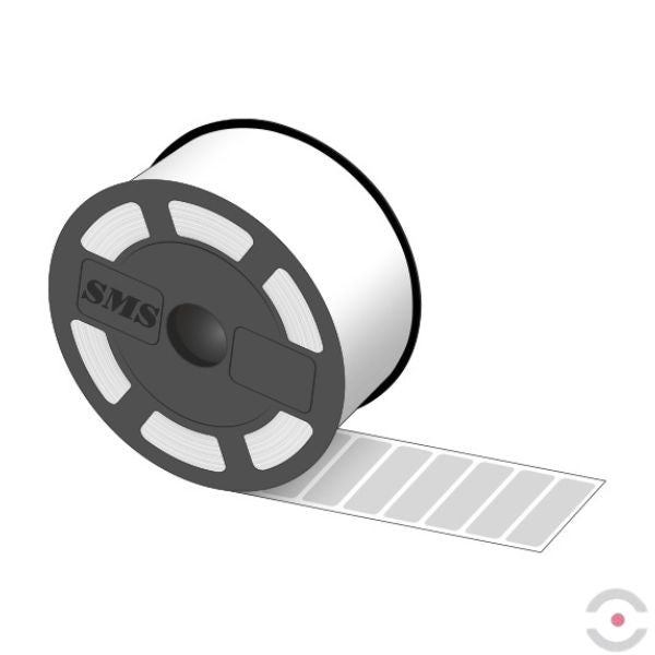 Etykiety ogólnego zastosowania (taśma/rolka), 45*15 mm, 1718 szt., mat aluminium