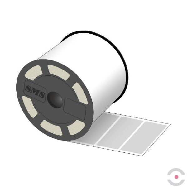 Etykiety ogólnego zastosowania (taśma/rolka), 90*35 mm, 781 szt., błyszczące aluminium