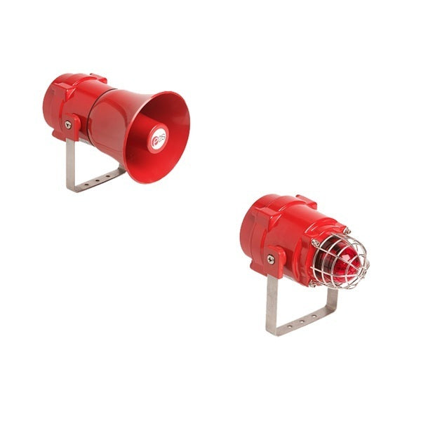 Zestaw alarmowy świetlno-dźwiękowy Ex ATEX z wyłącznikiem zbliżeniowym, lokalny