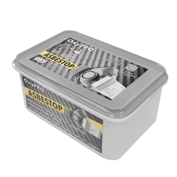 Zestaw ochronny OxyPro Asbestop (półmaska S+filtry), wiaderko